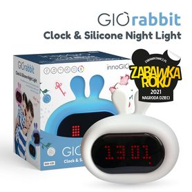 InnoGIO Silikonowa lampka nocna z budzikiem GIOrabbit GIO-135 
