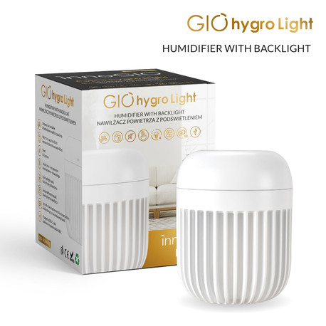 InnoGIO GIOhygro Light Nawilżacz powietrza z podświetleniem GIO-190WHITE (1)